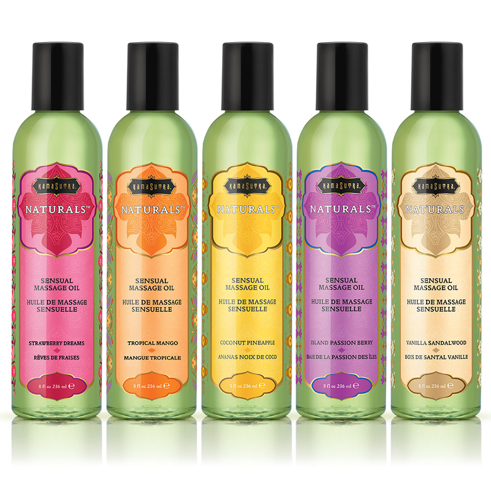 Массажное масло KamaSutra Naturals Клубничные мечты, 59 мл KS10282 - Kama Sutra  - Масла для массажа - Купить