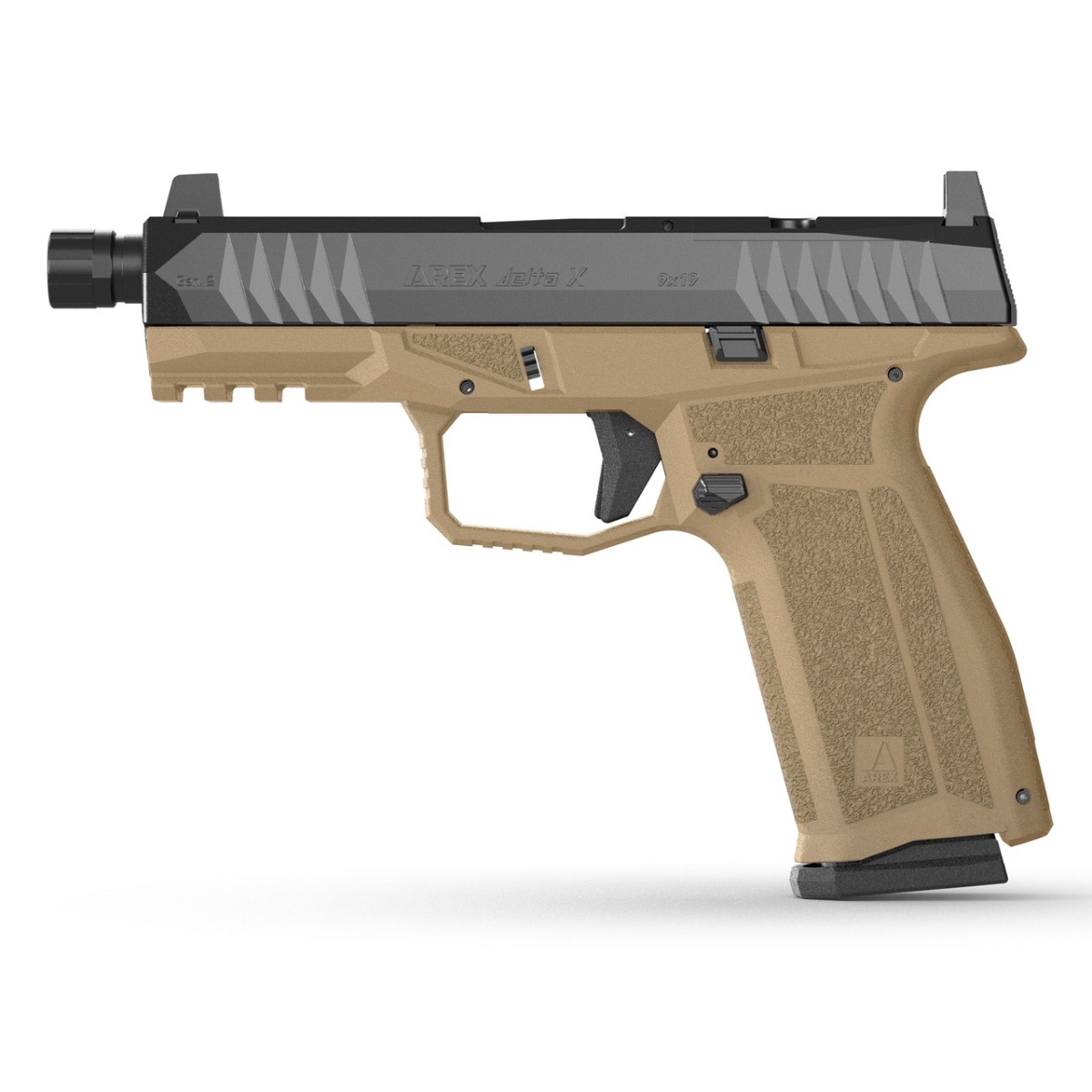 Arex Delta Gen.2 X Tactical Pistol - FDE | 9mm | 4.6" Threaded Barrel | 19rd | Optic-Ready