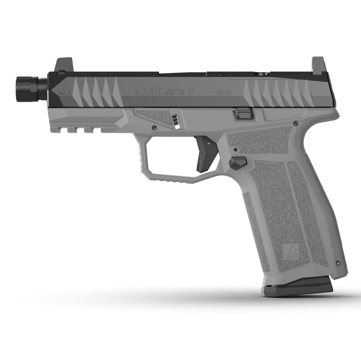 Arex Delta Gen.2 X Tactical Pistol - Gray | 9mm | 4.6" Threaded Barrel | 19rd | Optic-Ready