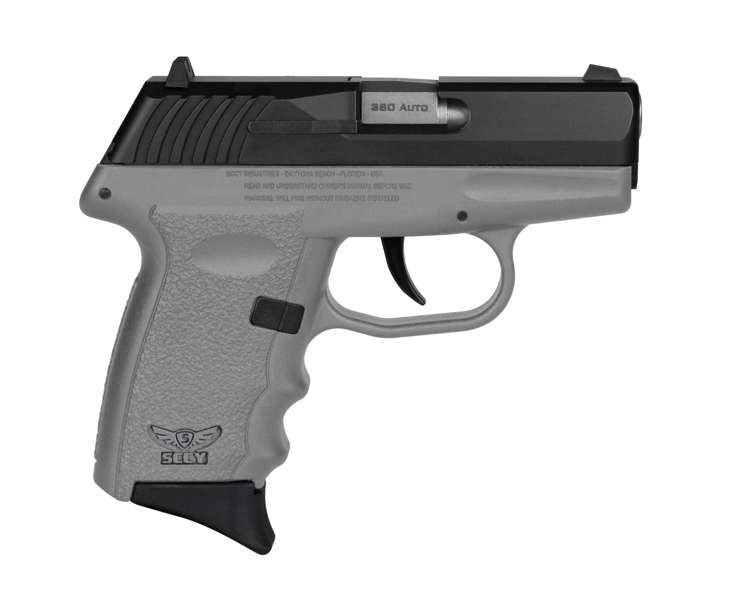 SCCY CPX-3 Sub-Compact Pistol - Black / Gray | .380 Auto | 3" Barrel | 10rd | No External Safety