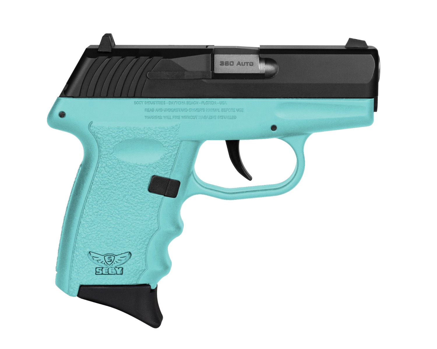SCCY CPX-3 Sub-Compact Pistol - Stainless / SCCY Blue | .380 Auto | 3" Barrel | 10rd | No External Safety