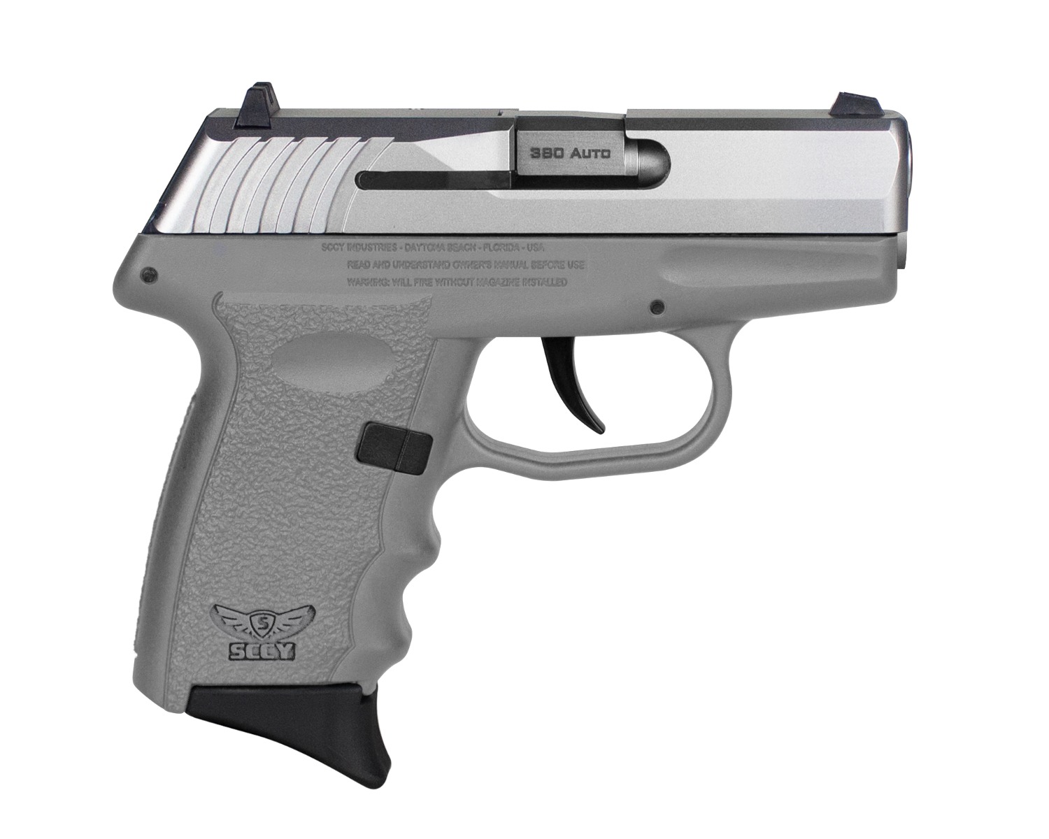 SCCY Firearms SCCY CPX-3 Sub-Compact Pistol - Stainless / Gray | .380 Auto | 3" Barrel | 10rd | No External Safety