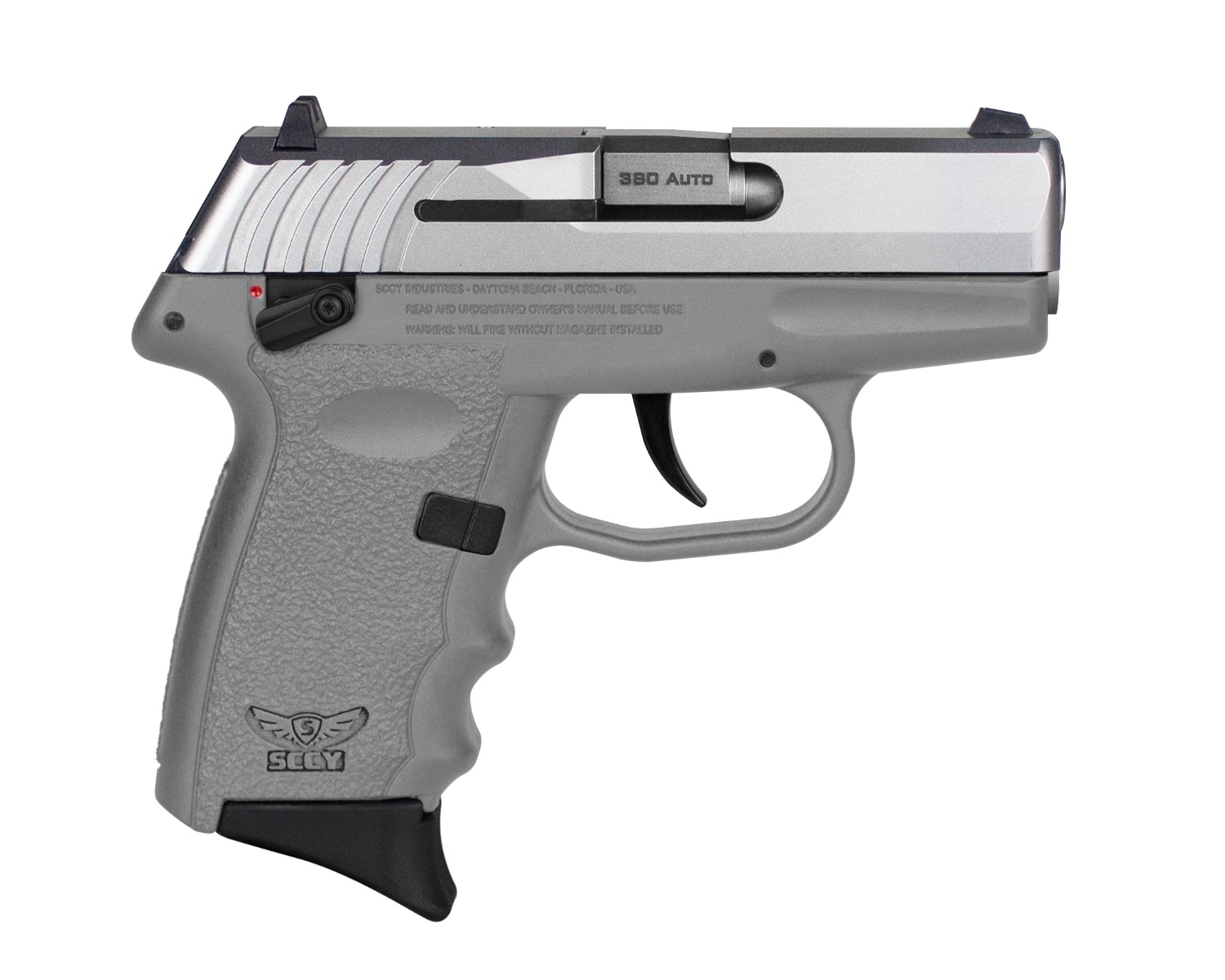 SCCY Firearms SCCY CPX-4 Sub-Compact Pistol - Stainless / Gray | .380 Auto | 3" Barrel | 10rd | Ambidextrous Safety