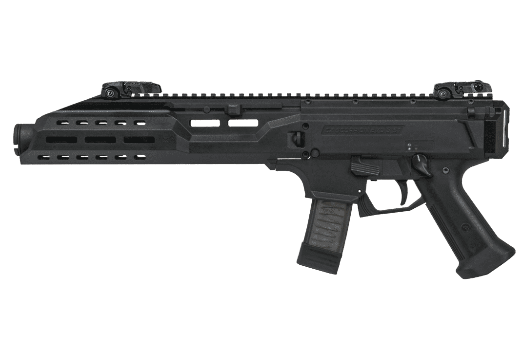 Cz Scorpion EVO 3 S1 Pistol - Black | 9mm | 7.75" Barrel | 10rd | Flash Can