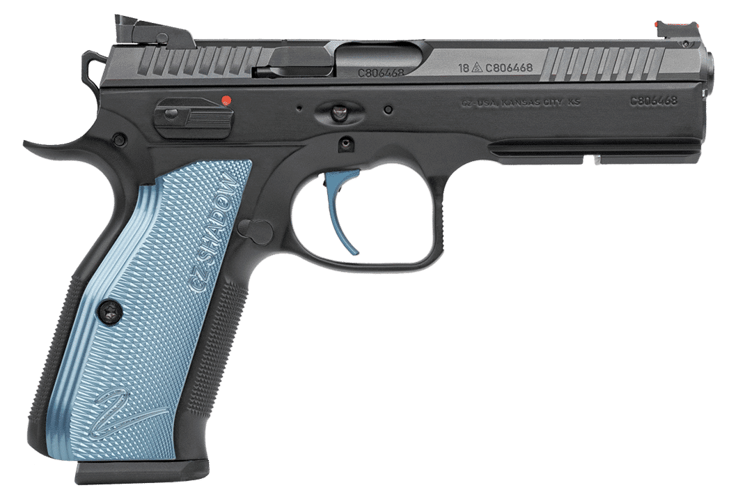 Cz Shadow 2 SA Pistol - Black| 9mm | 4.89" Barrel | 17rd | Blue Grip
