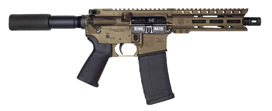 Diamondback Firearms Diamondback DB15 AR Pistol - Midnight Bronze | 5.56NATO | 7 M-LOK Rail