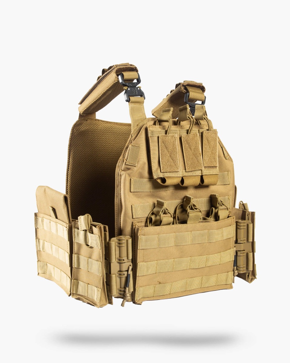 Guard Dog Tactical Sheppard Plate Carrier 2 LbsPer FDE Shooting