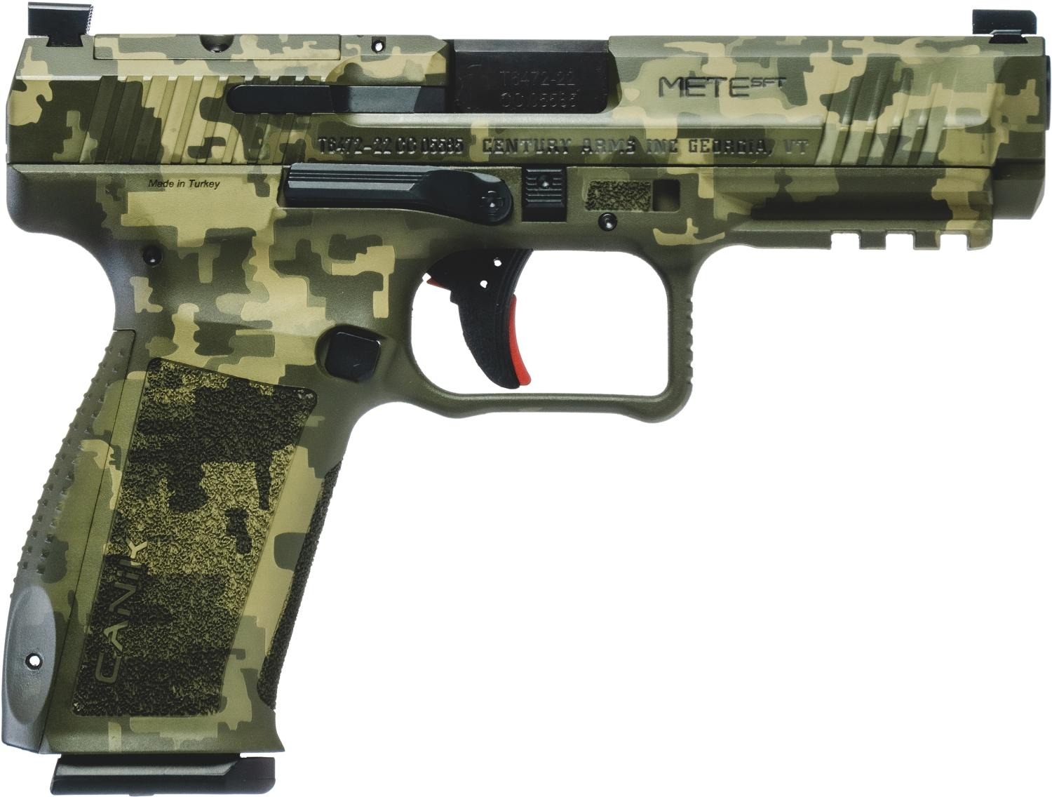 Canik Creations METE SFT Pistol - Green Modern Digi Camo | 9mm | 4.46" Barrel | 20rd & 18rd Mag | Full Accessory Kit