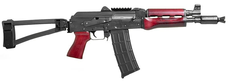 685757099004 Zastava ZPAP85 AK Pistol - 5.56NATO | Serbian Red | 10" | 1x30 Mag | SBT TF 1913 Brace