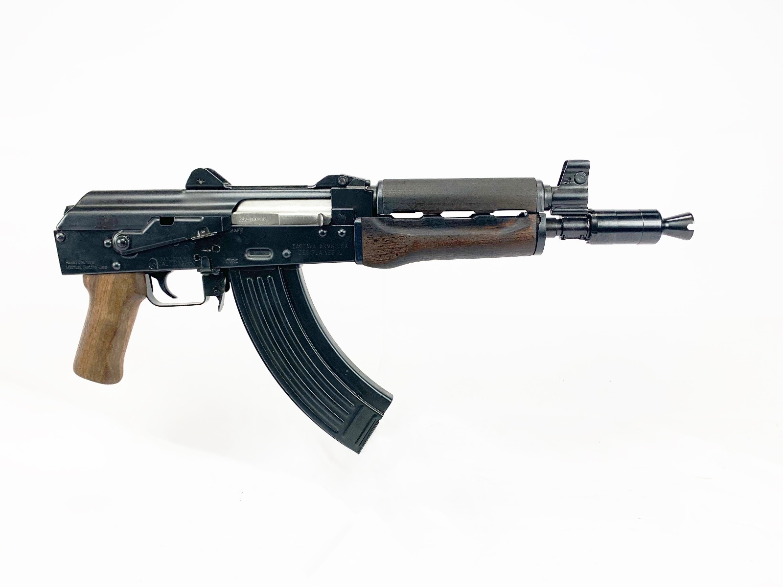 Zastava ZPAP92 AK-47 Pistol - Stained Wood Handguard | 7.62x39 | 10" Barrel | Booster Brake | Walnut Grip
