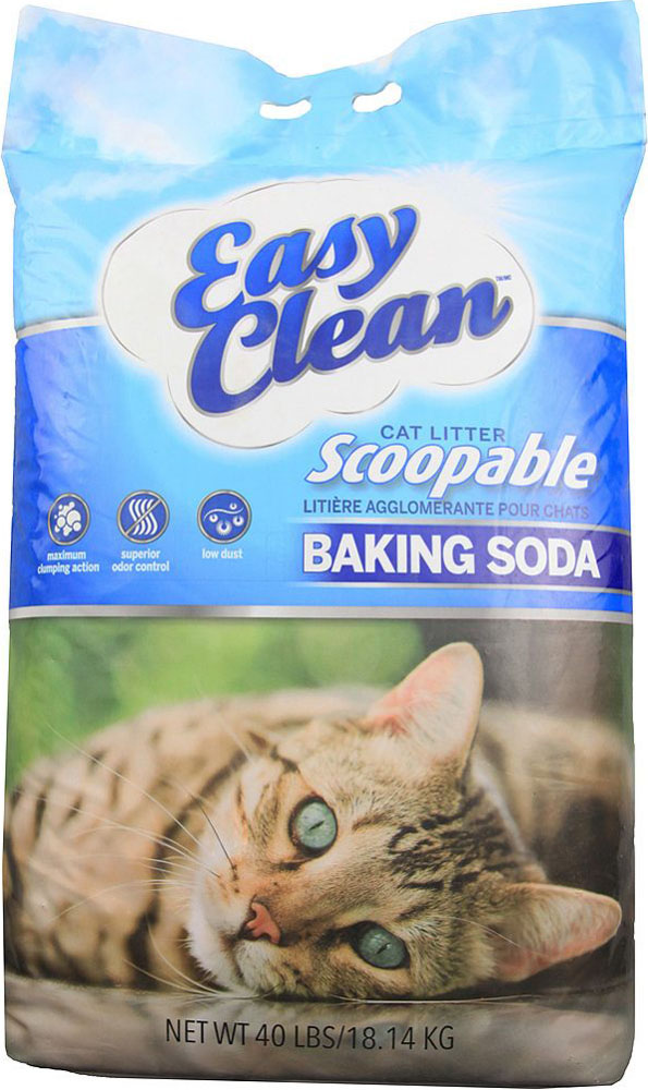 Pestell Pet Cat Easy Clean Clumping Cat Litter w/ Baking Soda Baking