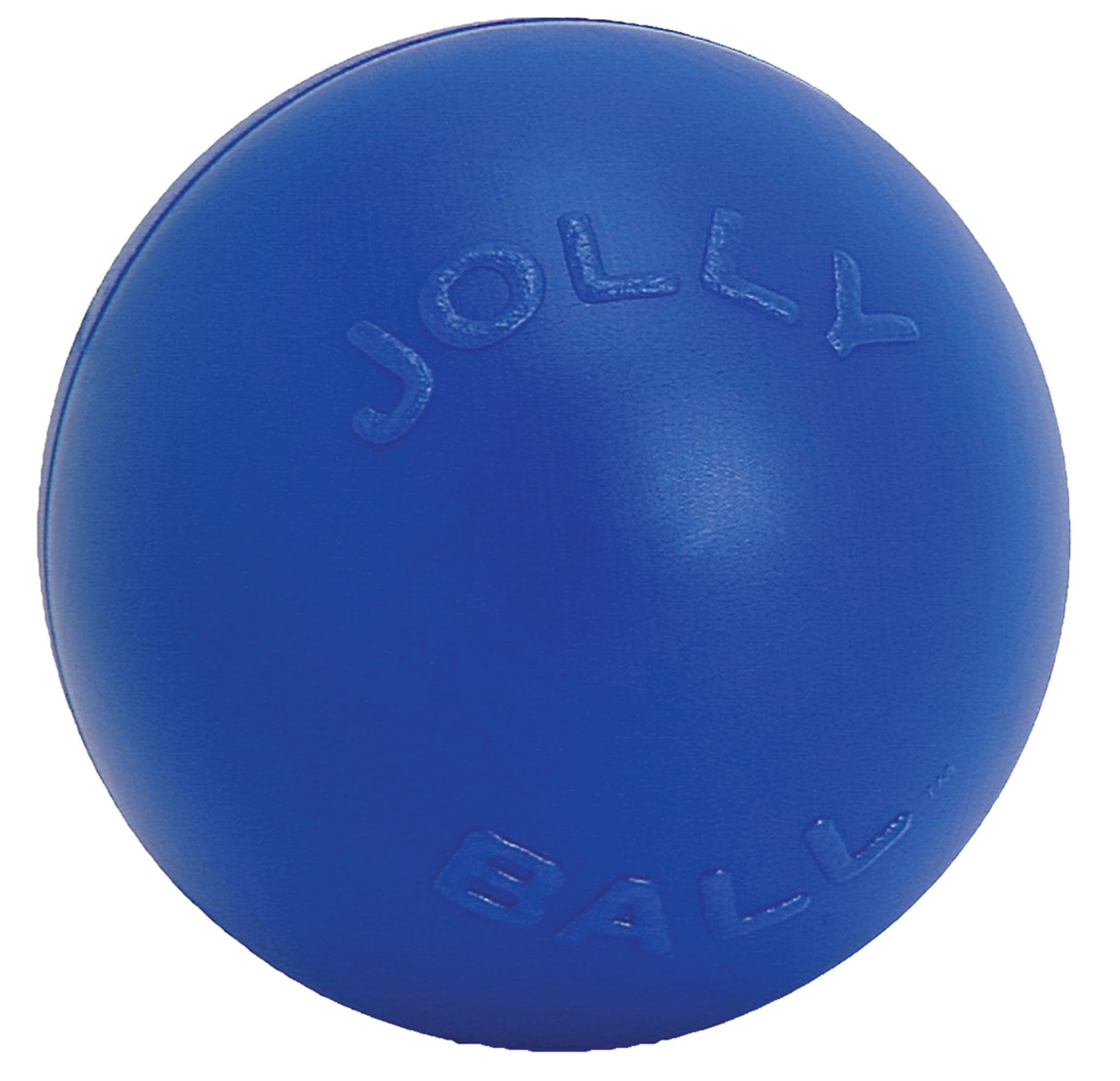 Jolly PetsPushnplay Ball With Plug Dog Toy Blue 10 Inch