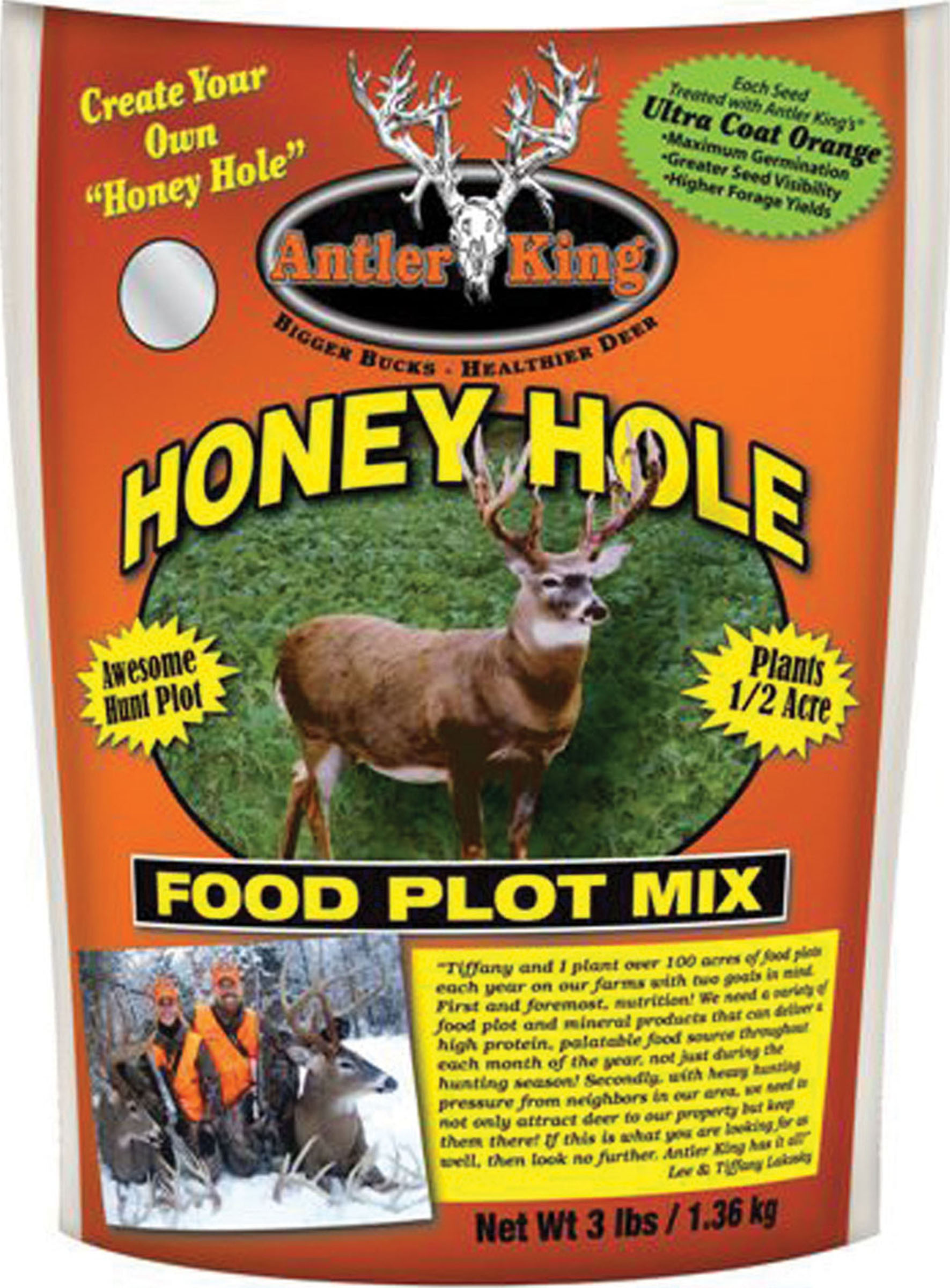 Antler King Trophy PrdctHoney Hole Food Plot Mix For Deer 3 Pound/1