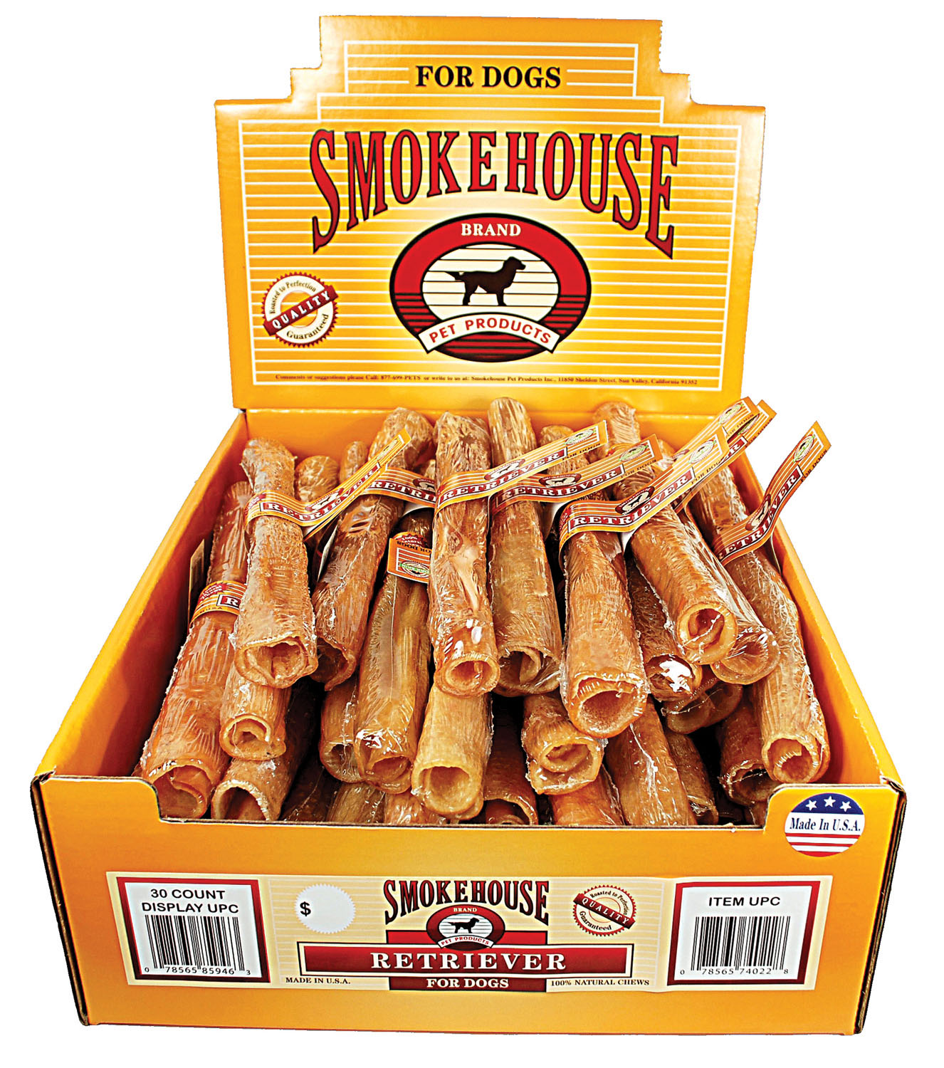 Smokehouse Pet ProductsUsa Made Pork Skin Retriever Pork (Case of 30