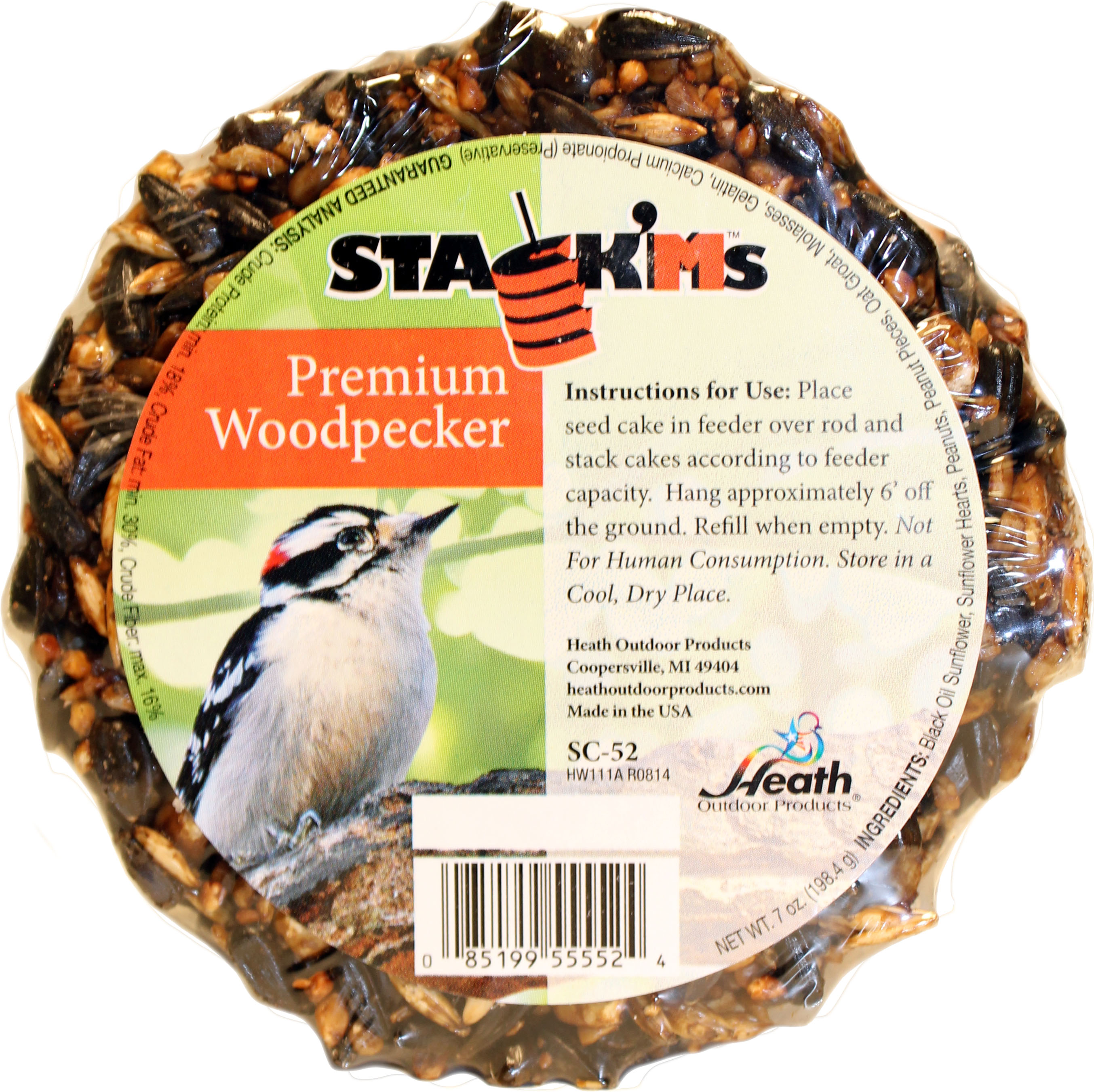 Heath - Stack'm Seed Cake- Woodpecker 7 Oz | eBay