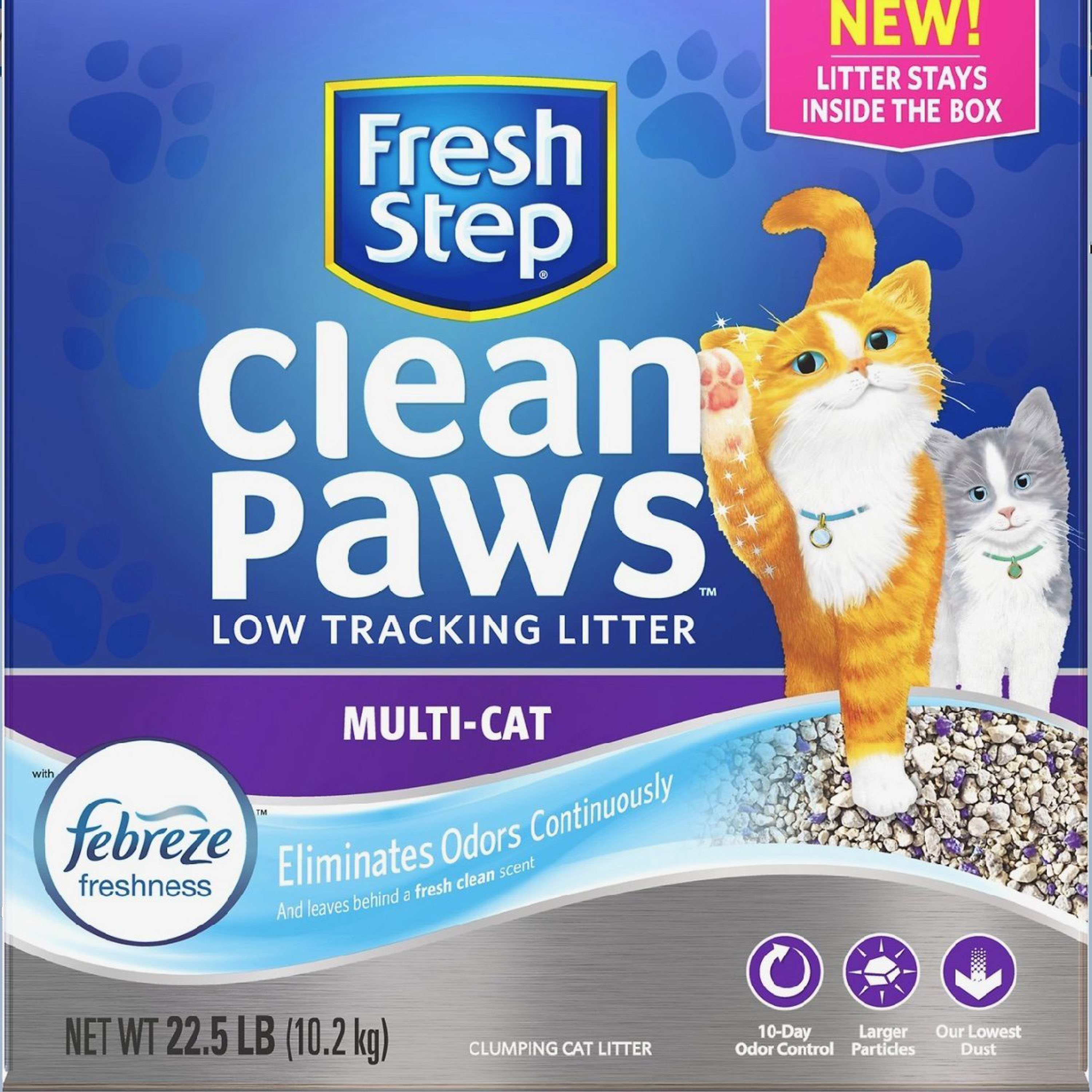 Clorox Petcare ProductsFresh Step Clean Paws Multi Cat Litter 22.5 Lb
