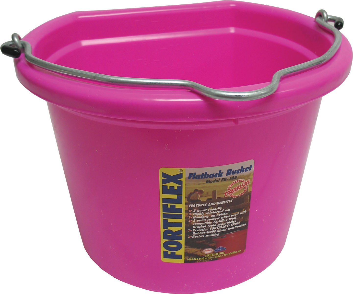Fortex Industries IncFlat Back Bucket Hot Pink 8 Quart eBay