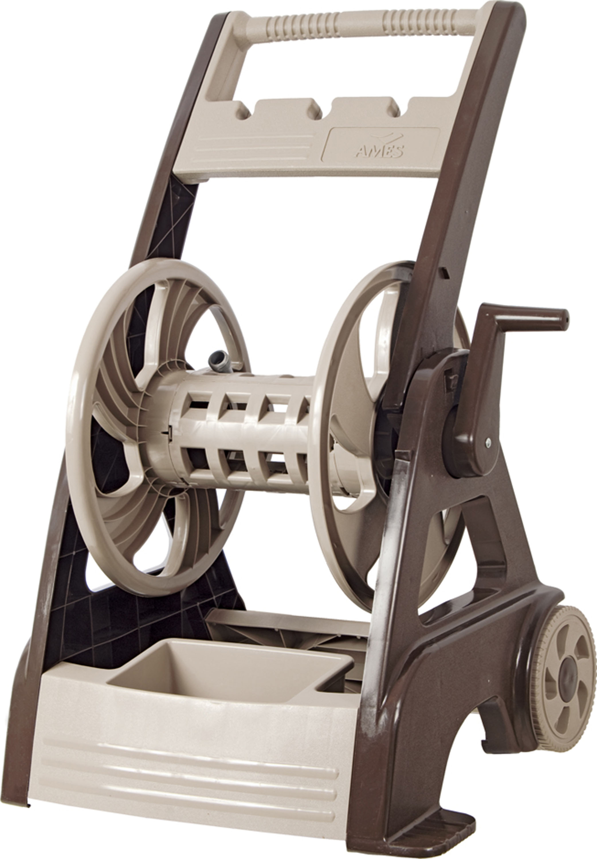 The Ames Company PNeverleak 250 Deluxe Hose Reel Cart Tan 49206041806
