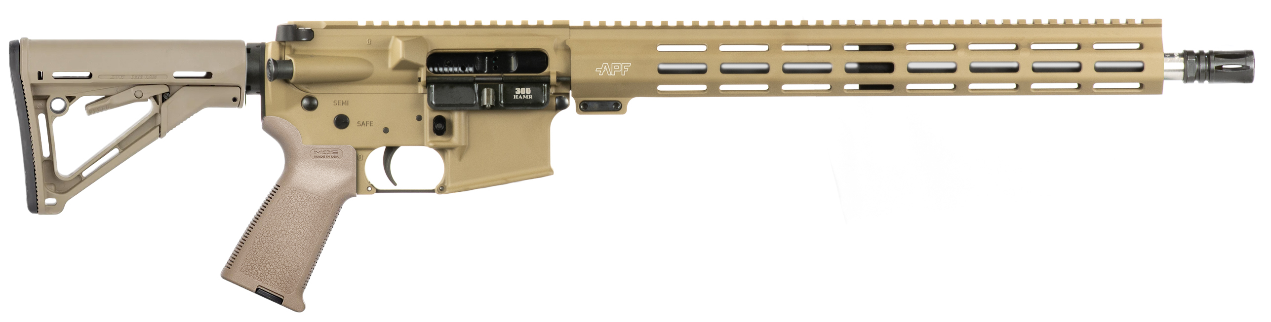 APF 300HAMR 16 30RD 416 SS 1-15 SLIMRAIL FDE