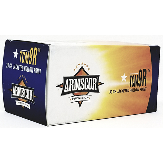 4806015503283 ARMSCOR AMMO TCM-9R 36GR JHP VALUE PACK 100/12