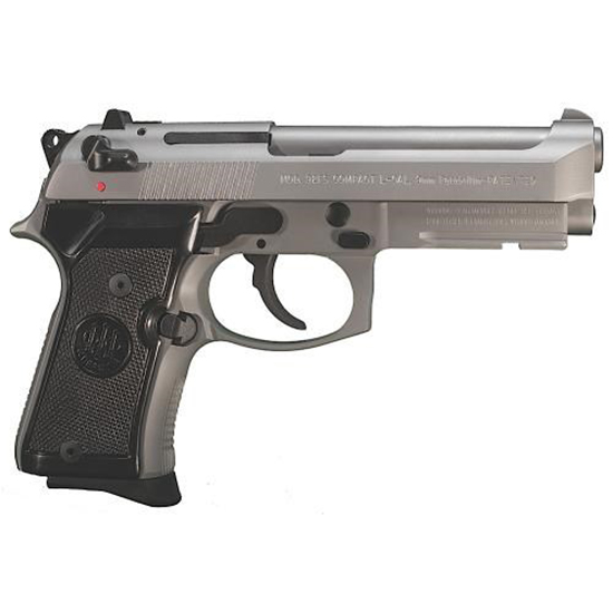 082442868103 BER 92 COMPACT 9MM INOX 4.25 13RD W/RAIL NOVAK