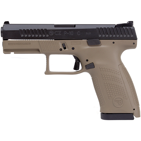 CZ P-10 C 9MM 4 FDE HNS SUPPRESSOR READY 17RD