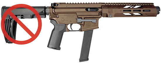 Diamondback Firearms DBF DB9 9MM 7 M-LOK S RAIL BRZ BUFFER TUBE