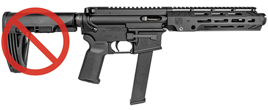 DBF DB9 9MM 7 M-LOK S RAIL BLK BUFFER TUBE