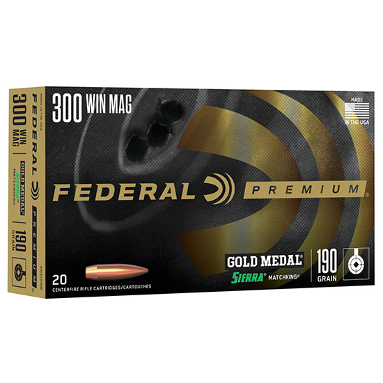 029465091736 FED GOLD MEDAL 300WIN 190GR SIERRA
