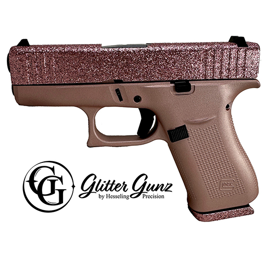 Glock 43X 9MM GLITTER GUNZ ROSE GOLD