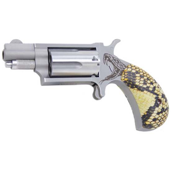 744253003394 NAA MINI ANTIVENOM 22MAG 1 1/8 SNAKESKIN GRIPS
