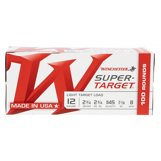 020892024564 WIN SUPER TARGET 12GA LT 2.75 1-1/8OZ #8 100/2