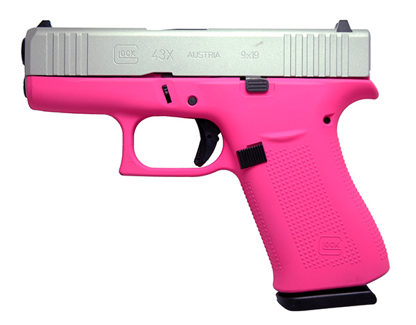 Glock GLK 43X FXD PINK/SILVER 9MM 10