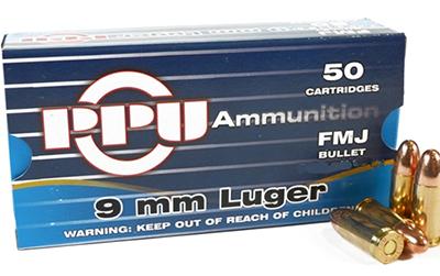 8605003810131 PPU PPS9MM 158 FMJ 50