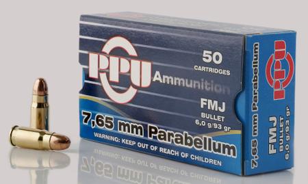 8605003813231 PPU 7.65 PARA 93 FMJ 50