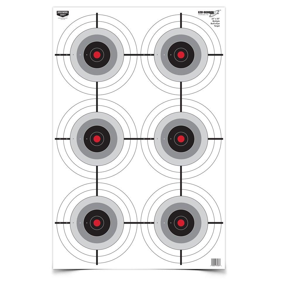 Birchwood Casey Eze-Scorer Multiple Bull's-Eye Paper Target - 23"x35" 5 ...
