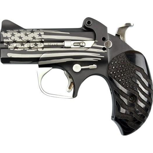 855959005886 Bond Arms Old Glory Handgun .45/410 2rd Capacity 3.5" Barrel Black Flag Black Driving Holster