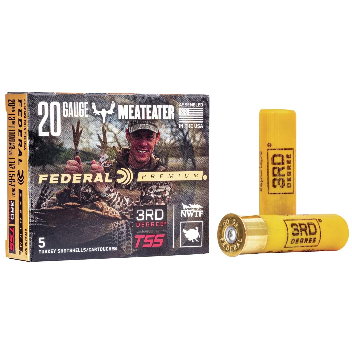 Federal 3rd Degree Shotshell 20ga 3 1716oz 1100 fps 5 6 & 7 5ct