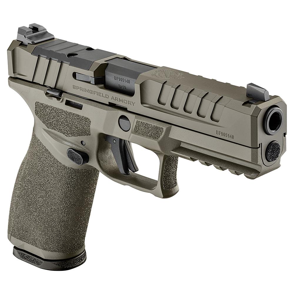 706397979126 Springfield Echelon Low Capacity Handgun 9mm Luger 10rd Magazines (2) 4.5" Barrel OD Green U-Dot Sights