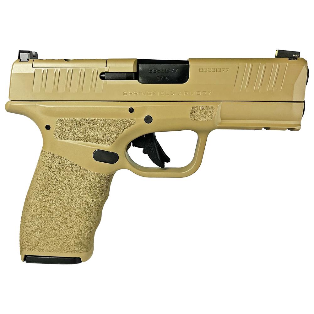 688099403218 Springfield "FDE" Hellcat Pro Handgun 9mm Luger 15rd Magazines(2) 3.7" Barrel