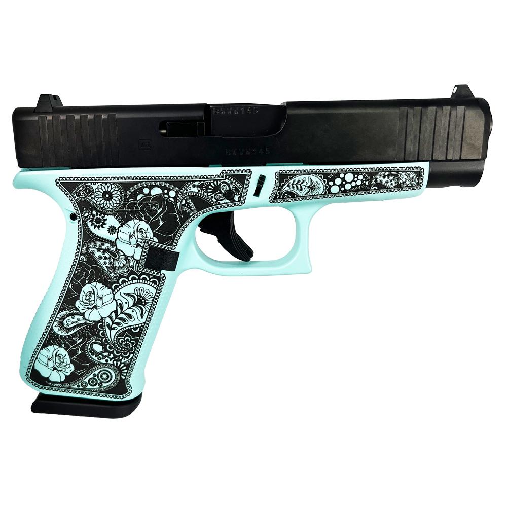 Glock 48 Gen 5 Custom "Tiffany Paisley Frame" Handgun 9mm Luger 10/rd Magazines (2) 4.17" Barrel Austria