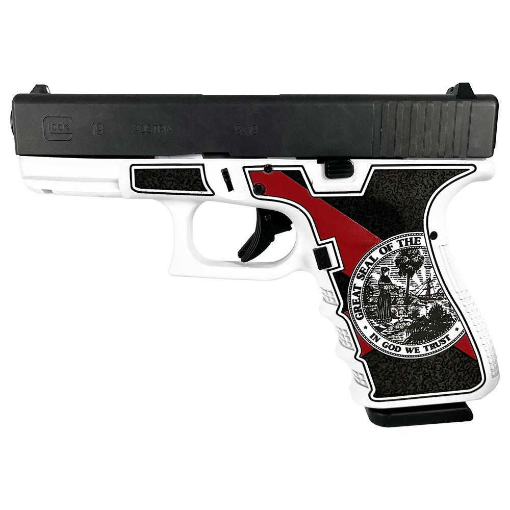 Glock 19 Gen 3 Custom "Florida White" Handgun 9mm Luger 15/rd Magazines (2) 4" Barrel Austria