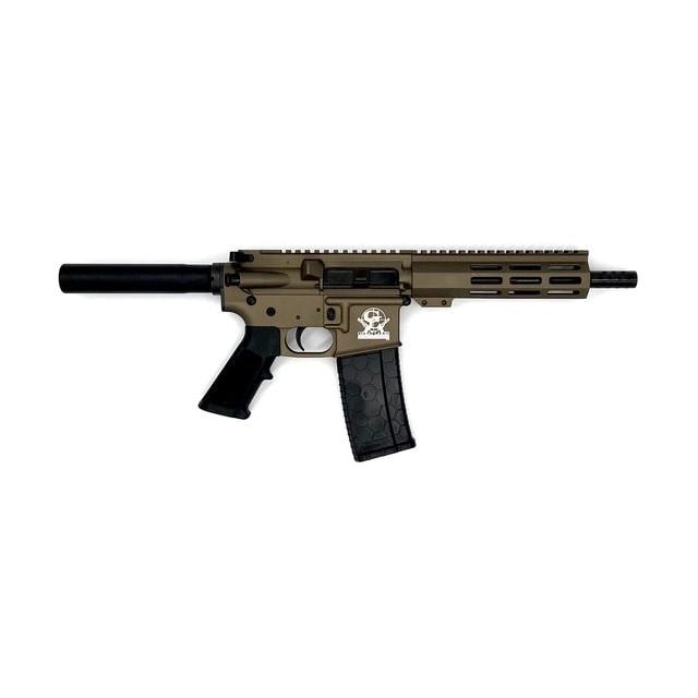 638457789218 Great Lakes AR-15 Pistol .223 Wylde 30rd Magazine 7.5" Nitride Barrel Bronze Finish