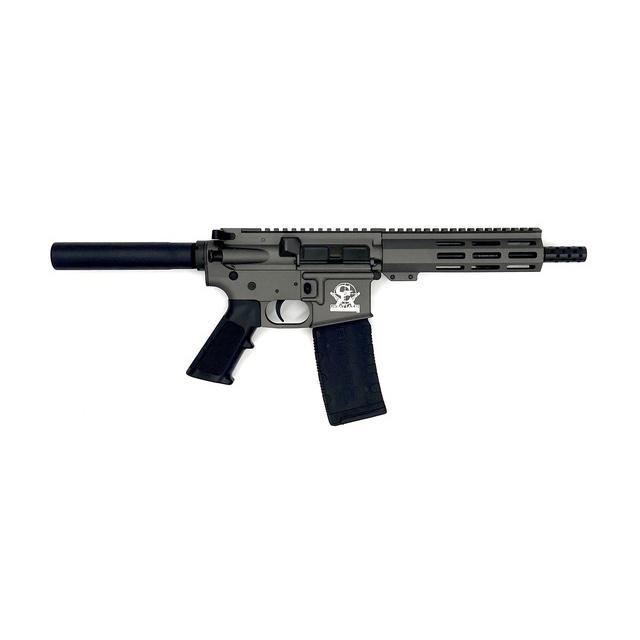 638457789355 Great Lakes AR-15 Pistol .223 Wylde 30rd Magazine 7.5" Nitride Barrel Tungsten Finish