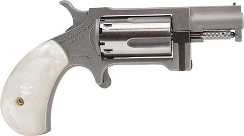 744253003158 NAA Sidewinder Mini Revolver.22 WMR 1.5" Barrel White/Pearl Grip