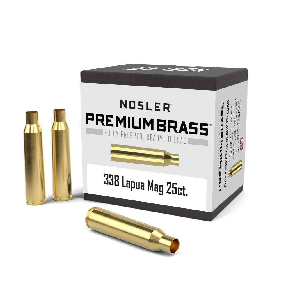 Nosler Unprimed Brass Rifle Cartridge Cases 25ct .338 Lapua Other