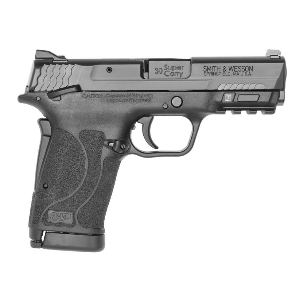 Smith & Wesson Inc. Smith & Wesson Shield EZ Thumb Safety Handgun .30SC 10rd Magazine 3.675" Barrel Black Grip - USED
