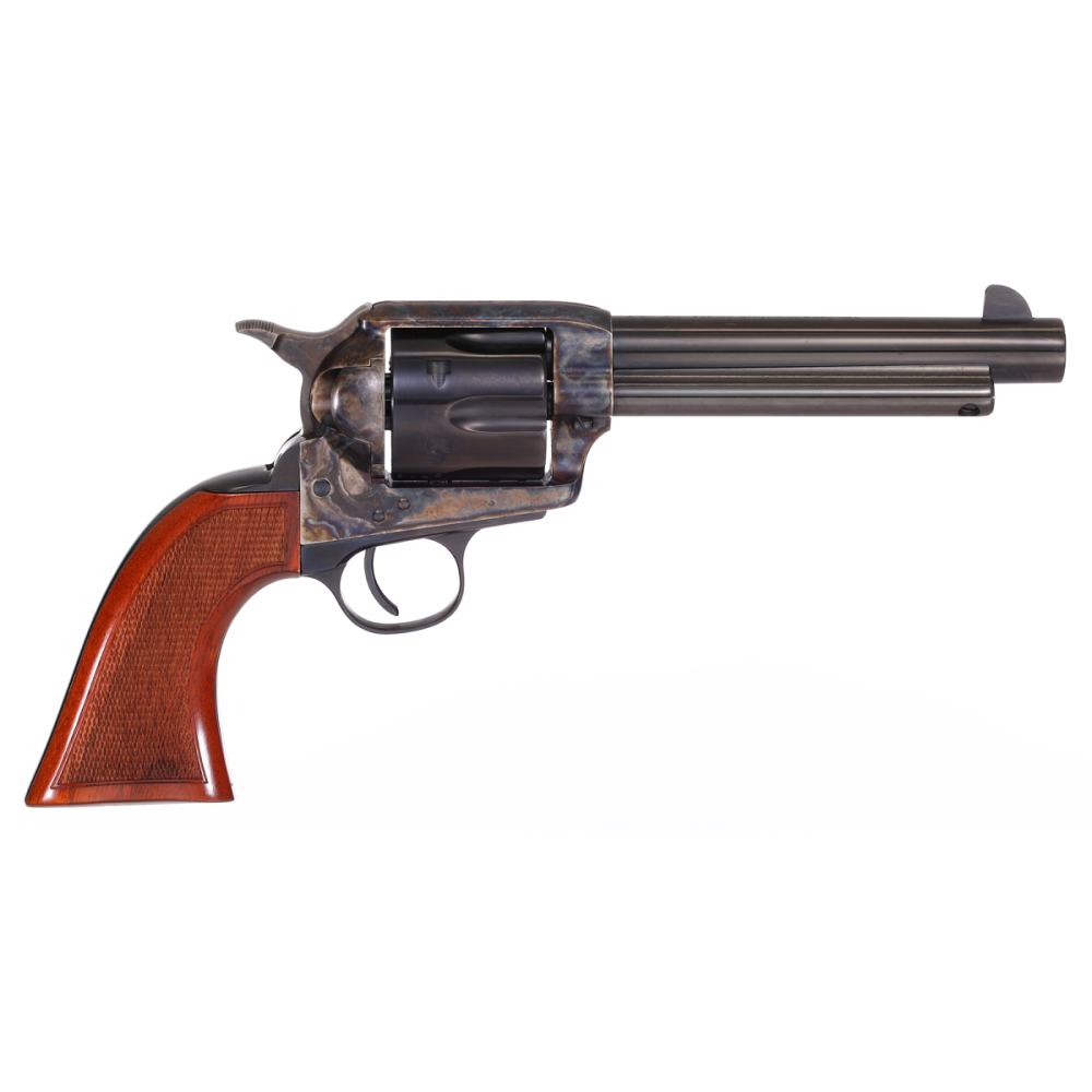 810012512145 Taylor's Gunfighter Defender Handgun .357 Mag 6rd Capacity 5.5" Barrel Black with Walnut Tuned