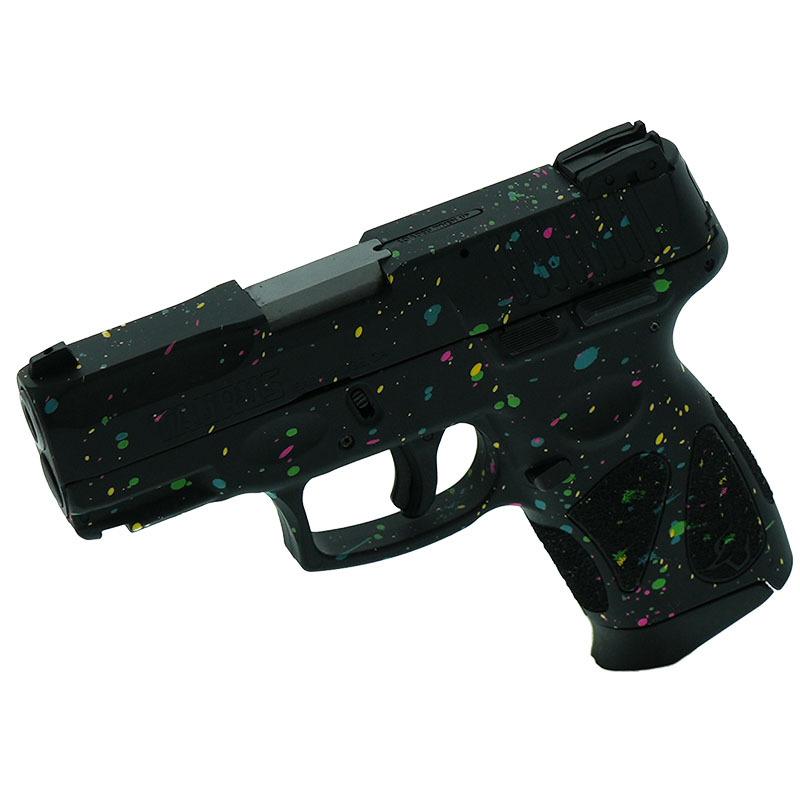 688099405397 Taurus G2C Custom "Multi-Color Paint Splatter" Handgun 9mm Luger 12rd Magazines (2) 3.2" Barrel