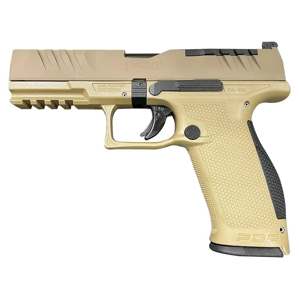 723364228124 Walther PDP FDE Full Size Handgun 9mm Luger 18rd Magazines(2) 4.5" barrel